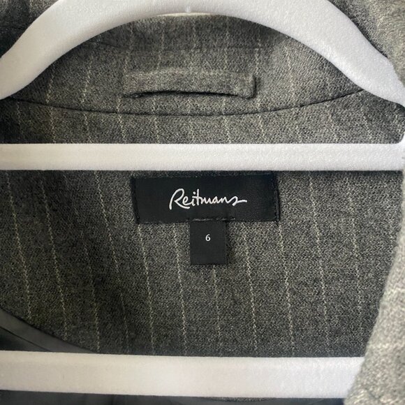 Reitmans Grey Pinstripe Blazer - Picture 5 of 10